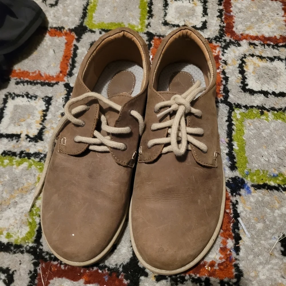 Born Mens Han Soledad Lace-Up Brown Shoes Size 7